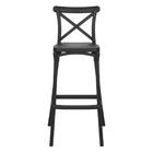 Banqueta Alta Cross Katrina Cozinha Bancada