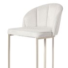 Banqueta Alta De Aço 99cm X 44cm Beverly Champanhe/linked