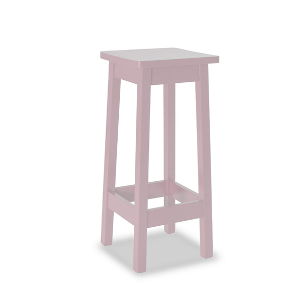 Banqueta Alta De Bar Julis Em Madeira Maciça - Pintura Laca R