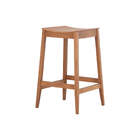 Banqueta Alta De Madeira Sabor Caseiro - Nozes - Meu Móvel De