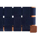 Banqueta Alta De Madeira Tape - Castanheira E Azul Escuro - M