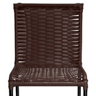 Banqueta Alta Diplomata Em Aço Carbono E Fibra Sintética