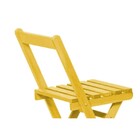 Banqueta Alta Dobrável Bistrô Stain Amarelo - Mão   Formão