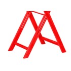 Banqueta Alta Dobrável Bistrô Stain Vermelho - Mão   Formão