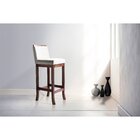 Banqueta Alta Em Madeira Maciça Capuccino