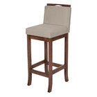 Banqueta Alta Em Madeira Maciça Capuccino