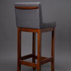 Banqueta Alta Em Madeira Maciça Nápoles Pinhão