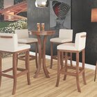 Banqueta Alta Em Madeira Maciça Nápoles Pinhão