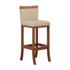 Banqueta Alta Em Madeira Maciça Paris  Pinhão