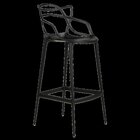 Banqueta Alta Em Polipropileno Alegra Espresso Móveis Preto