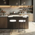 Banqueta Alta Espaço Para Cozinha Miami Branco/preto