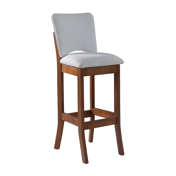 Banqueta Alta Estofada Bianca 38 X 108 Cm Madeira Maciça Imbu