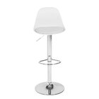 Banqueta Alta Estofada Com Base Giratória E Regulagem De Altu