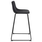 Banqueta Alta Estofada Industrial Loft Vintage Brusque Preto