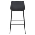 Banqueta Alta Estofada Industrial Loft Vintage Brusque Preto