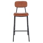 Banqueta Alta Estofada Industrial Retro Boston