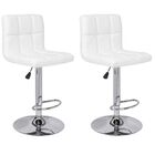 Banqueta Alta Estofada Para Cozinha Vox F03 Branco - Lyam Dec