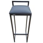 Banqueta Alta Estofada Preto