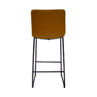 Banqueta Alta Estofado Com Encosto Alto Para Cozinha American