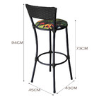 Banqueta Alta Forts Aço Carbono E Fibra Sintética Acesse Móve