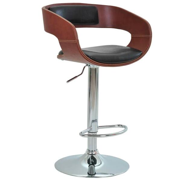 Banqueta Alta Giratória Com Encosto E Regulagem London R02 Si