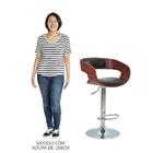 Banqueta Alta Giratória Com Encosto E Regulagem London R02 Si