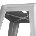 Banqueta Alta Iron Tolix 76 Cm Prata Bancada Cozinha Bar