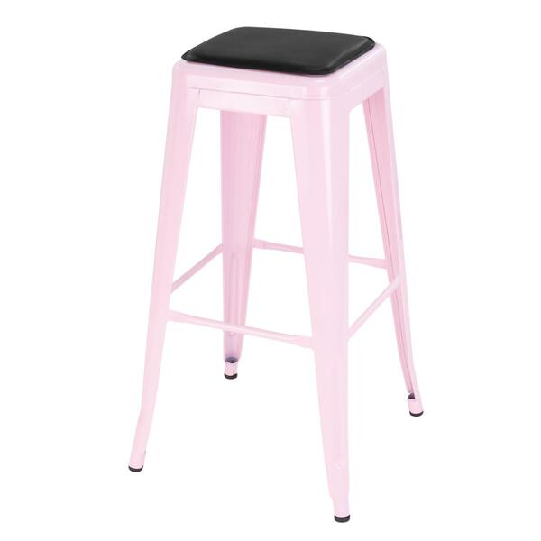 Banqueta Alta Iron Tolix Design Industrial Com Almofada