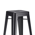 Banqueta Alta Iron Tolix - Industrial - Aço - Vintage - Preto