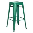 Banqueta Alta Iron Tolix - Industrial - Aço - Vintage - Verde