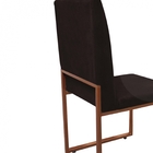 Banqueta Alta Laisa Bronze Suede Bege