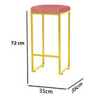 Banqueta Alta Lara Para Cozinha Bar Balcão Bistrô Churrasquei