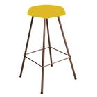 Banqueta Alta Lari Eiffel Bronze Amarelo