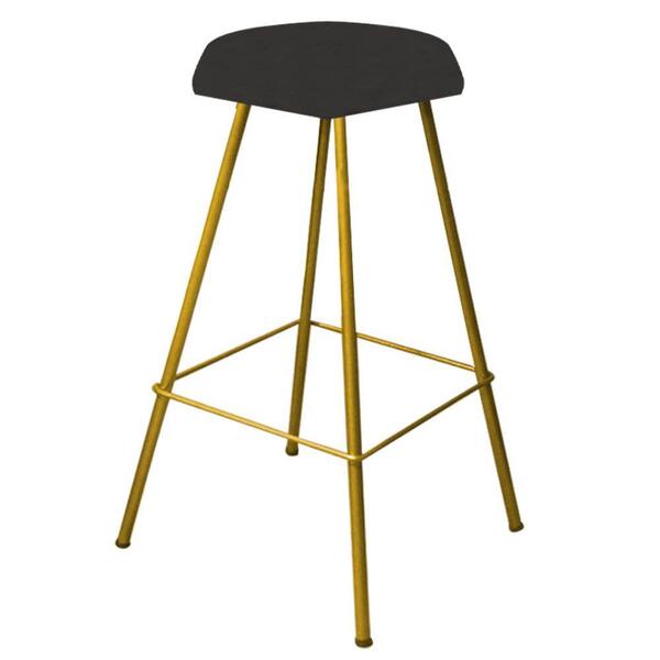 Banqueta Alta Lari Eiffel Corino Cinza