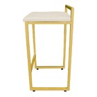 Banqueta Alta Lavinia Suede Base Dourado D03 - D'rossi - Bege