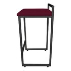 Banqueta Alta Lavinia Suede Base Preto D03 - D'rossi - Vinho