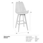 Banqueta Alta Leda - Laranja