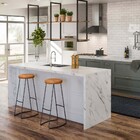 Banqueta Alta Lena Industrial Cozinha Bar Balcão Bistrô Ferro