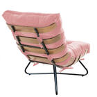 Banqueta Alta Lexi Bronze Suede Cinza