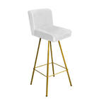 Banqueta Alta Lexi Com Encosto Cozinha Bar Balcão Bistrô Ferr