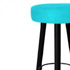 Banqueta Alta Lia Para Cozinha Azul