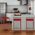 Banqueta Alta Lina Industrial Balcão Bistrô Ferro Bronze