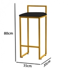 Banqueta Alta Lina Industrial Cozinha Bar Balcão Bistrô Ferro