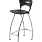 Banqueta Alta Linha Banqueta Para Escritório Candy Preto Preto