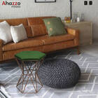 Banqueta Alta Linne Preto Corino Marrom