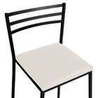 Banqueta Alta Lisboa Em Aço Carbono