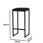 Banqueta Alta Lua Industrial Cozinha Bar Balcão Bistrô Ferro