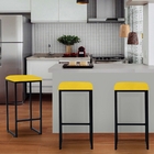 Banqueta Alta Lua Industrial Cozinha Bar Balcão Bistrô Ferro