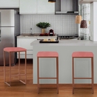 Banqueta Alta Lua Industrial Cozinha Bar Balcão Bistrô Ferro