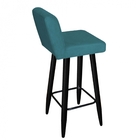 Banqueta Alta Luffi Com Encosto Bronze Bege